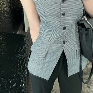 Blazer style Botton Down Tube Top, Tank Top | Size S-M